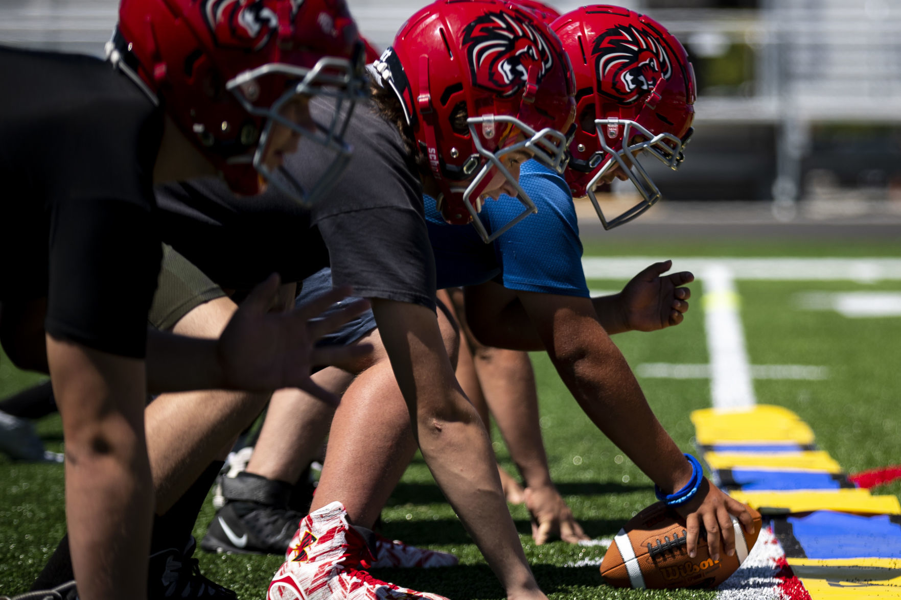 Lockwood football practice